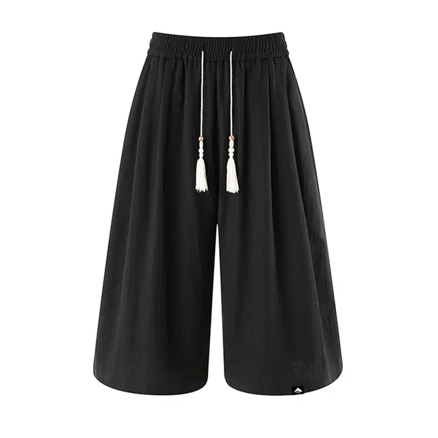 华夏儿女 港风多元风格垂感宽松长裤尽显时尚舒适百搭魅力美式复古街拍高街高级感设计感宽松长裤垂感纯色通勤帅气穿搭休闲裤 男女同款