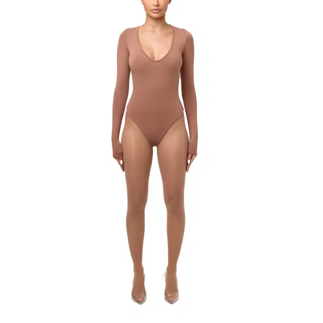 NAKED WARDROBE NW Sculpt V-Neck Bodysuit
