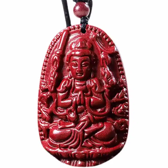 静汝玉 生肖本命佛守护神紫金砂 朱砂 项链 男女同款情侣款