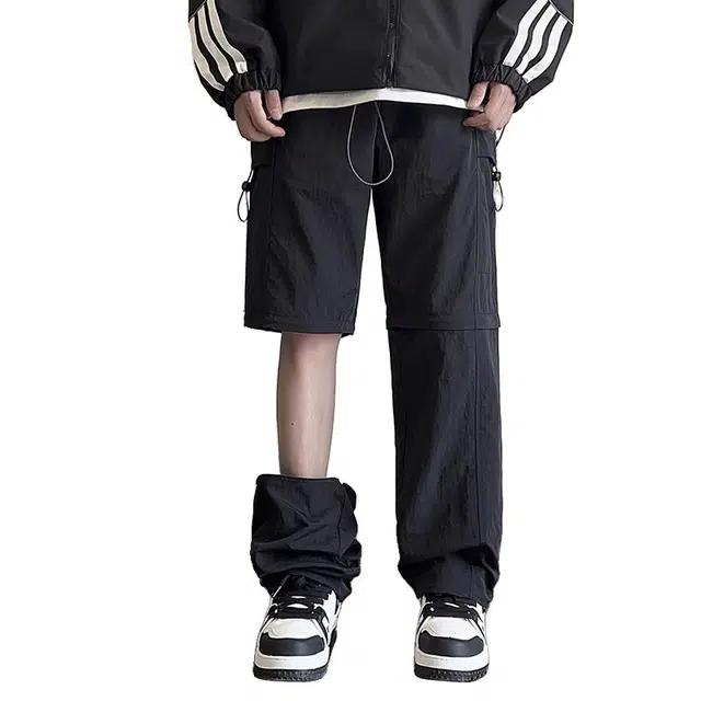 杜克恩 微弹纯色宽松工装裤 男款