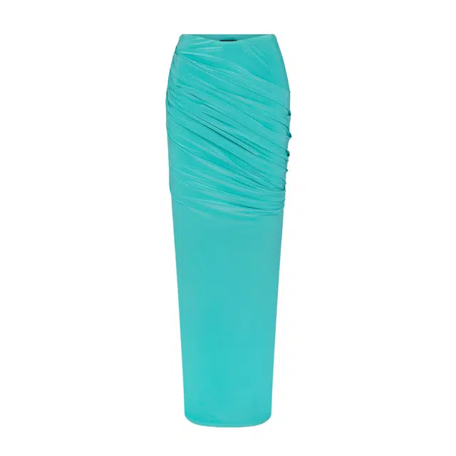NAKED WARDROBE Scoop Waist Maxi Skirt Hourglass