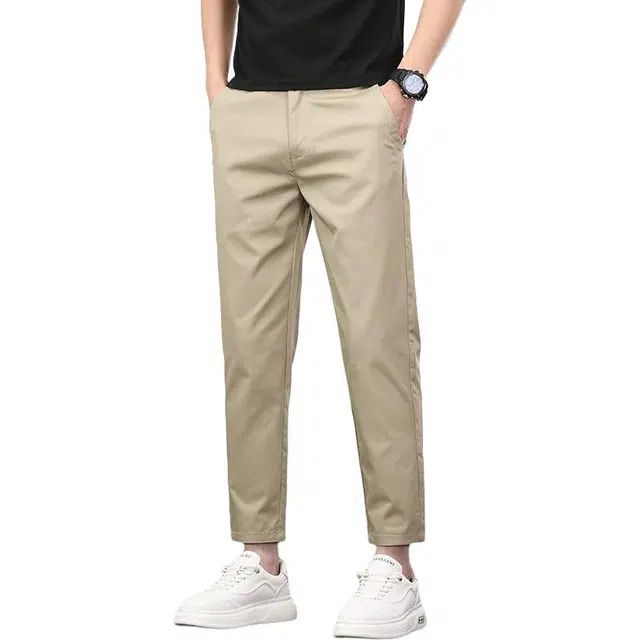 吉肯蒂 九分裤修身直筒薄款裤子休闲裤 男款