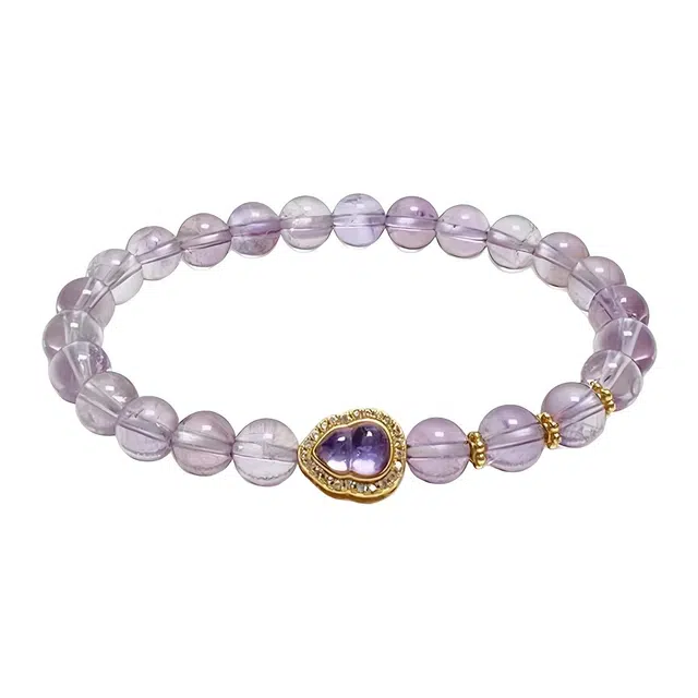 陌阡雪 紫定上岸新中式福禄葫芦 招财纳福 紫气东来 转运小众轻奢百搭设计精致简约气质#好运天然 紫水晶 手串 女款