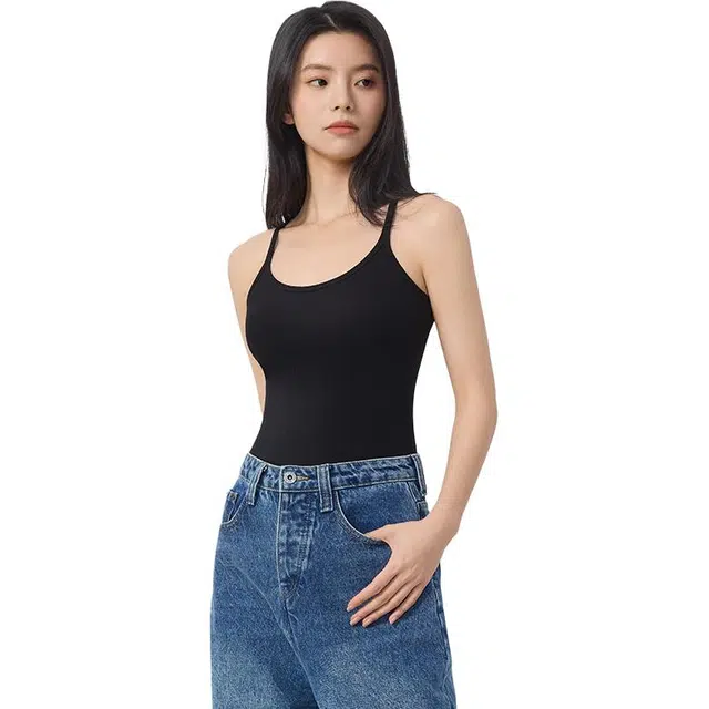 有棵树 百搭休闲气质纯色无袖背心 女款