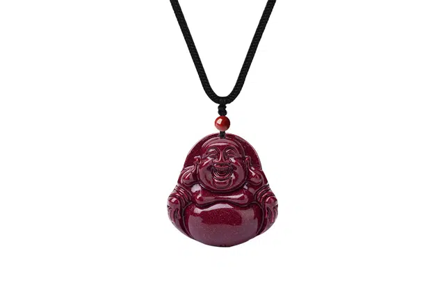 月斐 复古国潮系列弥勒佛 本命年护身符 轻奢精致 小众简约 闺蜜 朱砂 项链 男女同款情侣款