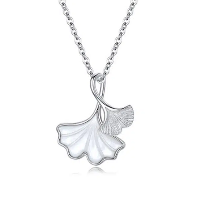 万娜 银杏叶 三生有幸系列 真挚祝福 简约小众 合金 项链 女款