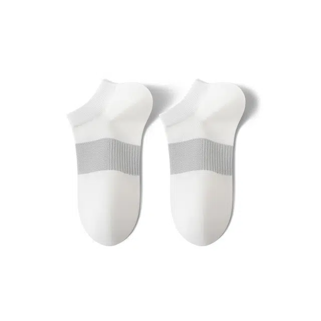 莫代尔 抗菌防臭舒适透气网眼抗起球休闲船袜 女款 组合装