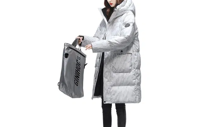 鸭鸭 纯色气质时尚高级感保暖中长羽绒服 女款