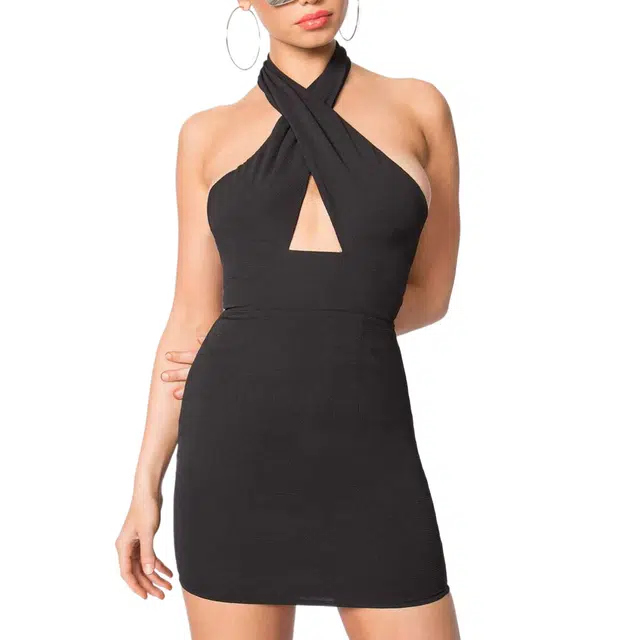SUPERDOWN Dress Grace Cross Front