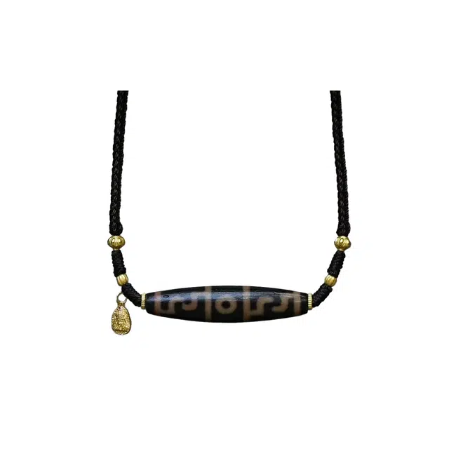 【已祝 福加 持】 玉临门 平步青云 新藏式国风民族风天珠四季发财天官赐福 事业运爆棚#好运 玛瑙 项链 男女同款情侣款