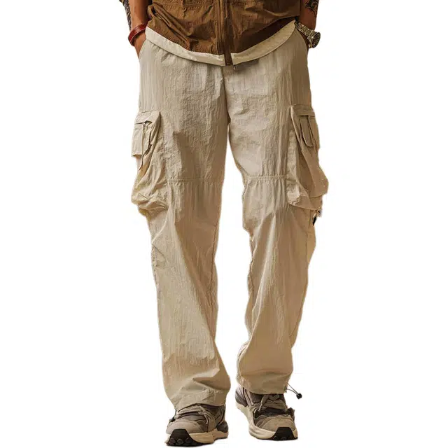 格蓝鹿 美式潮牌高街宽松速干工装裤 男款