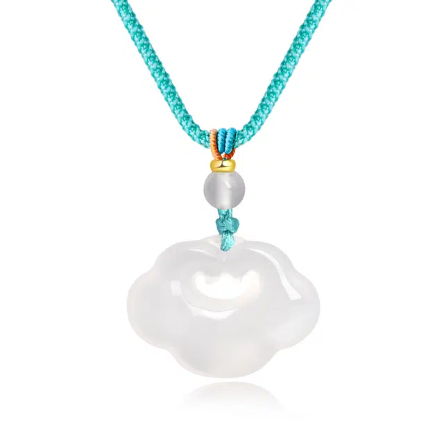 帝苏行 如意云华吊坠 新中式国潮 吉祥如意平安顺遂 好运 简约小众设计 玉髓 项链 女款