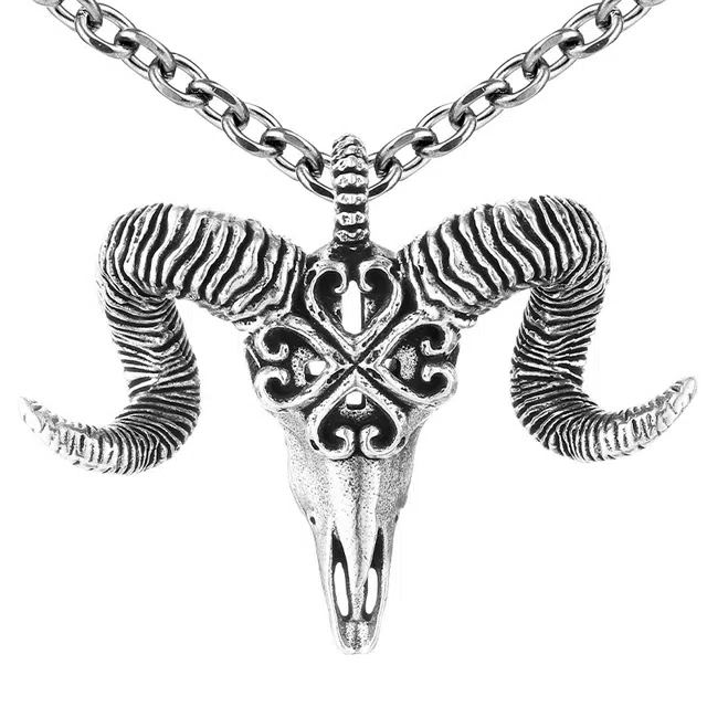 【免费刻字】 白木黑冰 圣灵 新中式原创设计高级感潮流时尚 银合金 项链 男款 礼盒