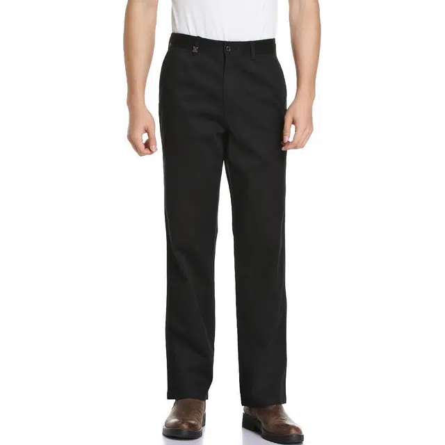 佛朗尼·齐拉 微弹纯色时尚直筒百搭休闲裤 男款 黑色