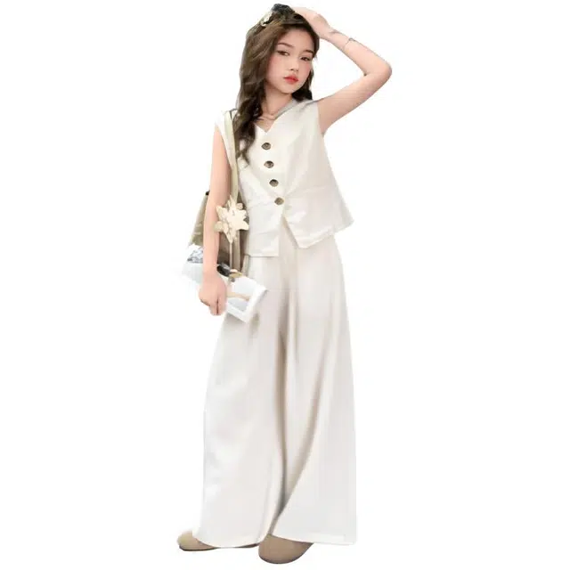 木木兔休闲运动套装 时髦洋气女童衣服夏装短袖大童潮牌小学生童装女孩透气 女款