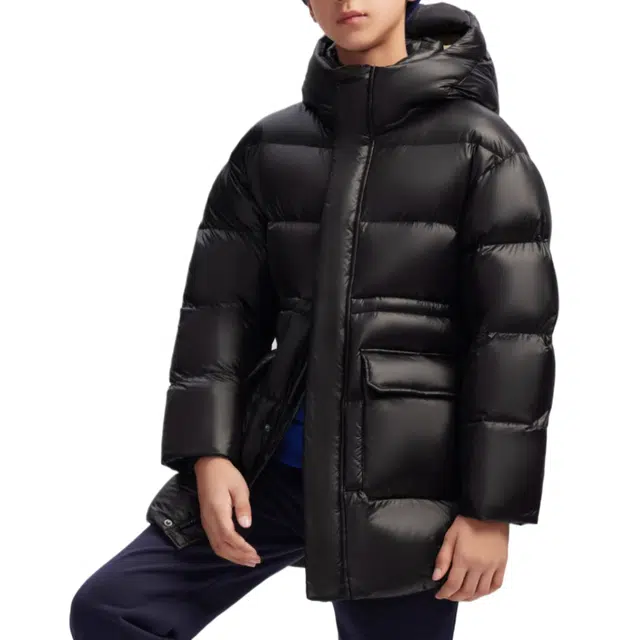 波司登羽绒服/羽绒马甲 经典时尚柔软舒适纯色连帽 儿童款