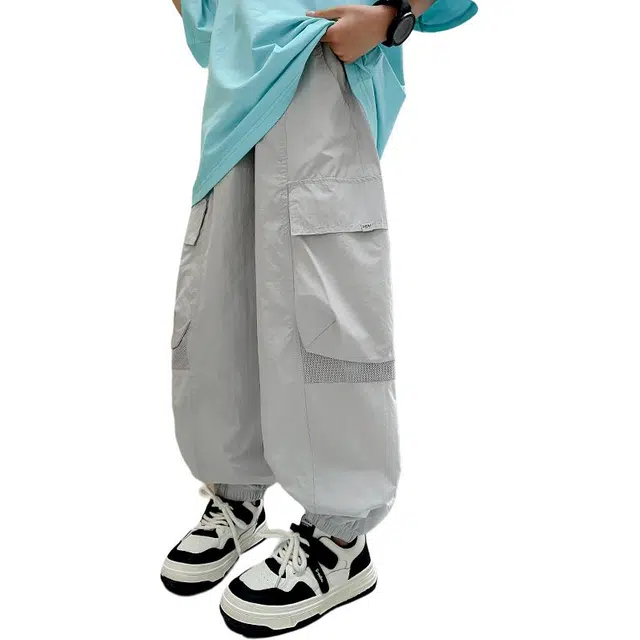 泰迪珍藏长裤 个性潮流亲肤 灰色 儿童款