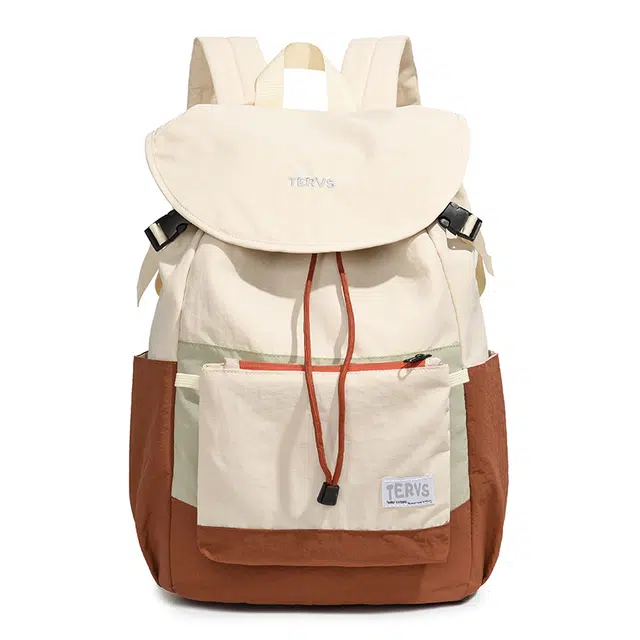 笛贝嘉 韩版旅行拼色大容量复古 牛津布 双肩包 常规 男女同款情侣款 多色