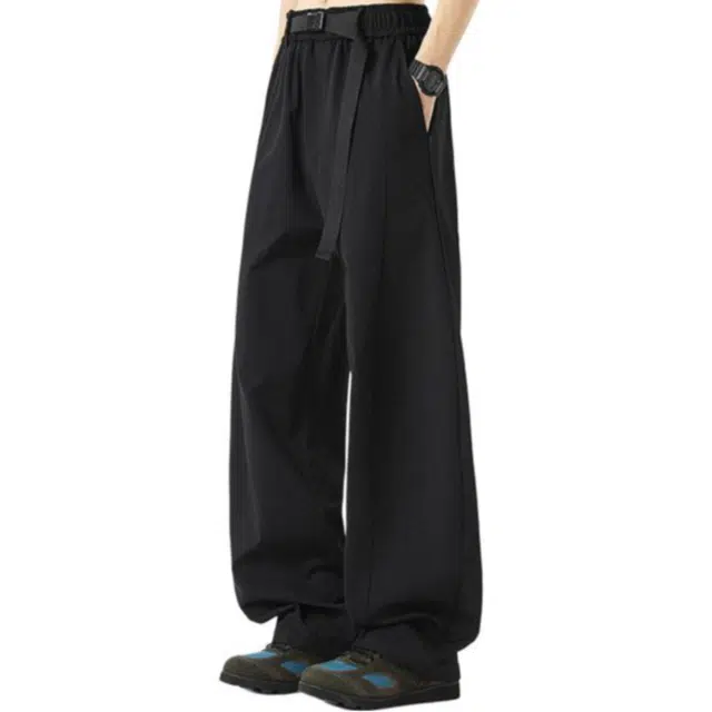 童先森 薄款宽松直筒感速干休闲裤 男款