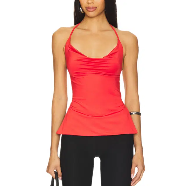 SUPERDOWN Clover Halter Top