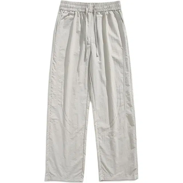 童先森 透气网眼速干冰丝薄款防晒裤户外工装降落伞运动裤休闲裤 男款