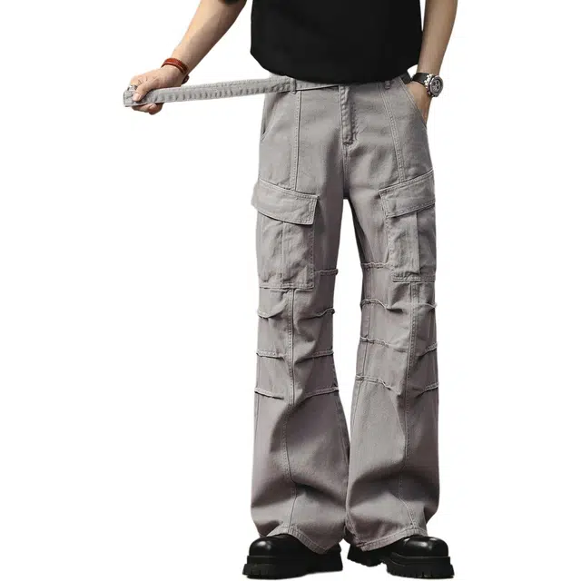 格蓝鹿 美式水洗宽松潮牌工装裤 男款