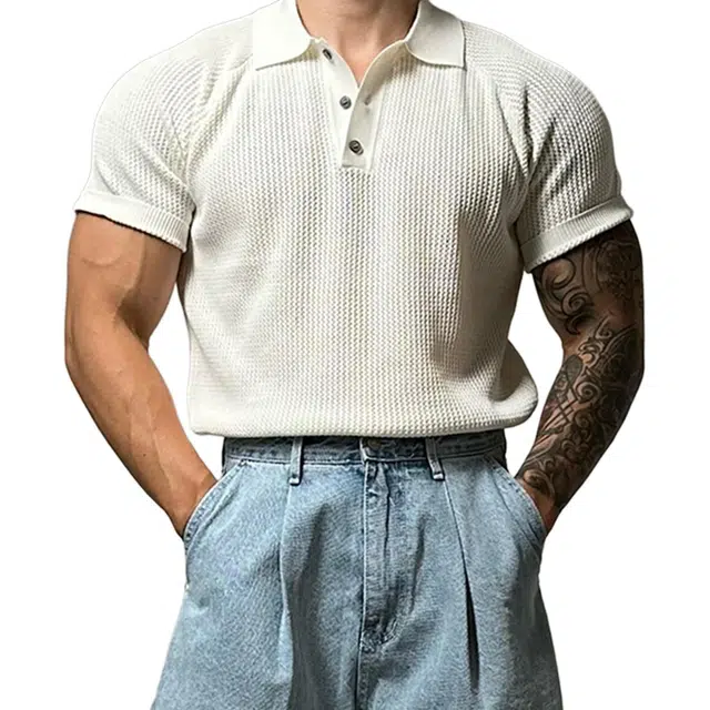 NEVER RULE vintagecleanfitPolo