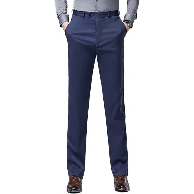 佛朗尼·齐拉 纯色透气商务休闲裤 男款