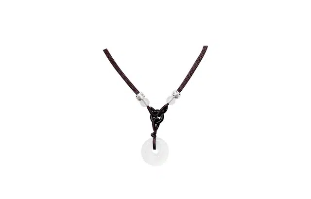 克拉日记 树脂绳平安扣新中式民族风轻奢小众 气质国潮锁骨链 同款颈链招财平安 琉璃 项链 女款