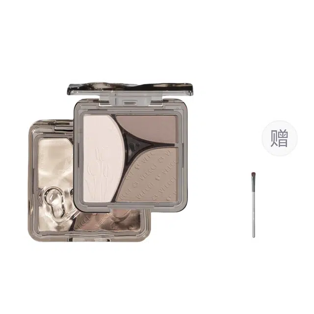 唯资 三色随型哑光修容盘彩妆套装高光哑光一体综合修容盘自然立体 易上色自然持久哑光提亮肤色