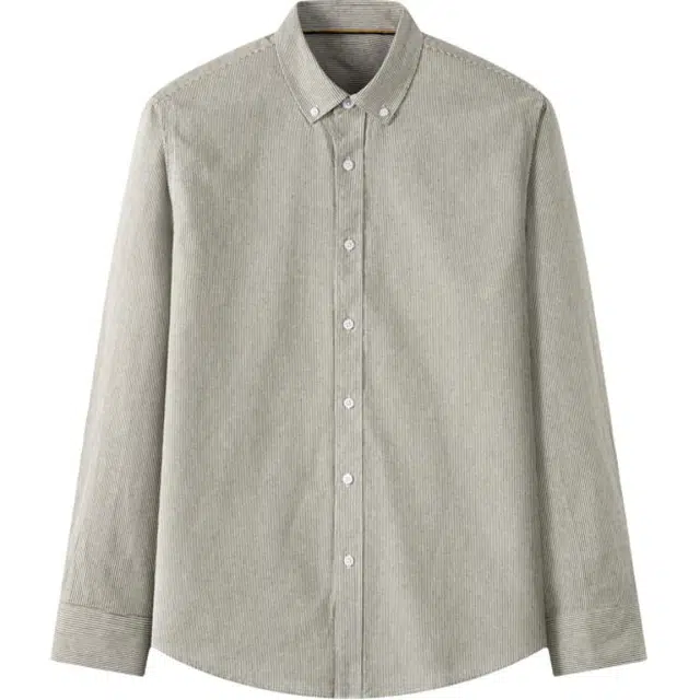 太子龍 日系牛津纺全棉格子长袖男大码绅士儒雅休闲内搭青年寸衫衬衫 男款