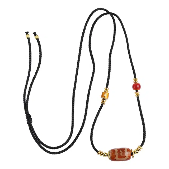 布达拉宫 红肉大鹏鸟天珠#好运 玛瑙 项链 男女同款情侣款