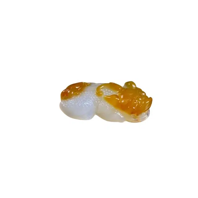 赐帛 新中式国潮复古风俏色貔貅 温润高端霸气招财转运 玉髓 玉石项链 男女同款情侣款