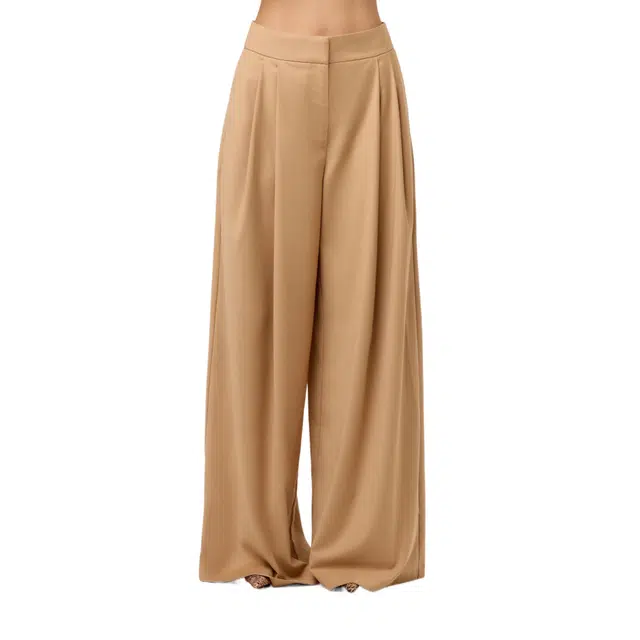 NAKED WARDROBE Pleated Wide-Leg Pant Suiting