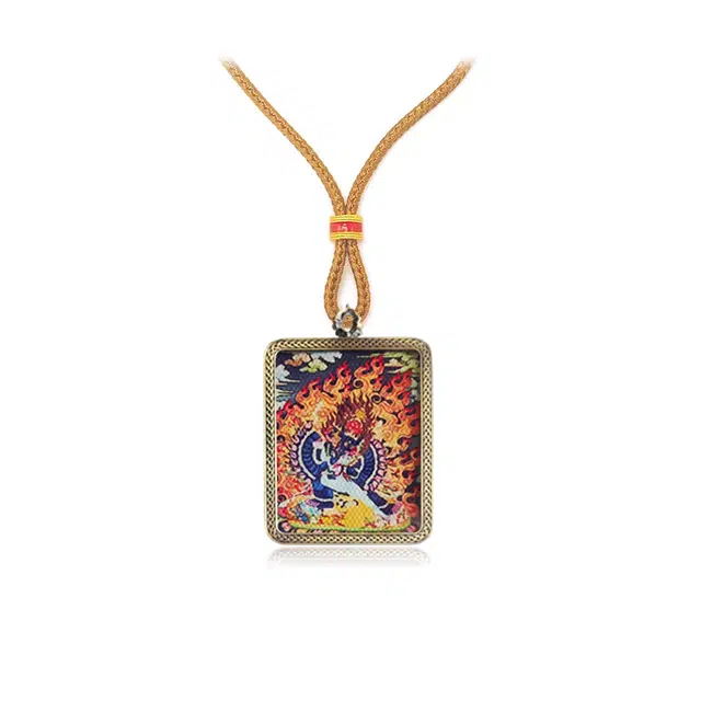 【财源滚滚都有路】 玉临门 事业爆棚 升职加薪 高薪长伴 事业有成 平步青云唐卡复古民族风#好运 合金 项链 男女同款情侣款