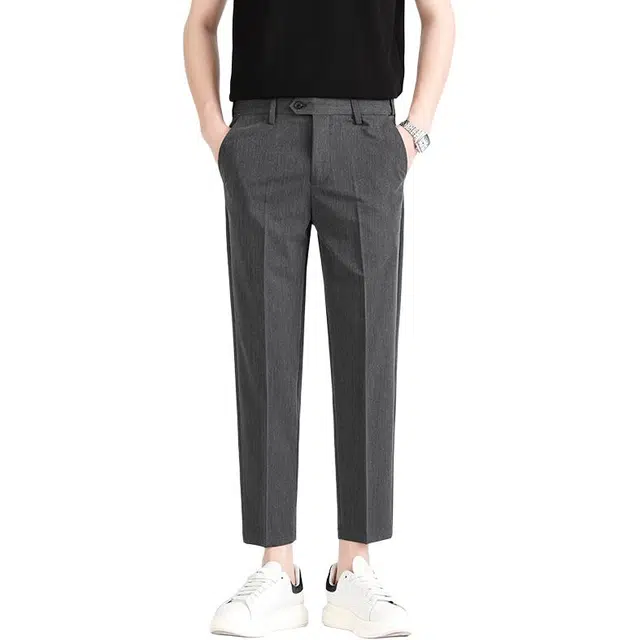 吉肯蒂 小西裤九分商务正装薄款修身休闲裤 男款