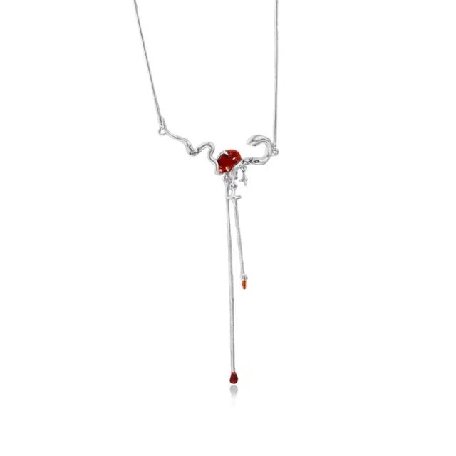 希遇 华蛟缠绕项链 吉祥如意 国潮轻奢小众冷淡风创意设计 简约时尚 新中式 好运连连  合金/滴胶 项链 男女同款情侣款