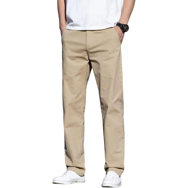 宝米卡 薄款斜纹棉修身直筒百搭长裤子夏季休闲裤 男女同款