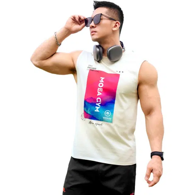 墨立方 宽肩线作弊器 显大显宽臂围视觉背心 男款