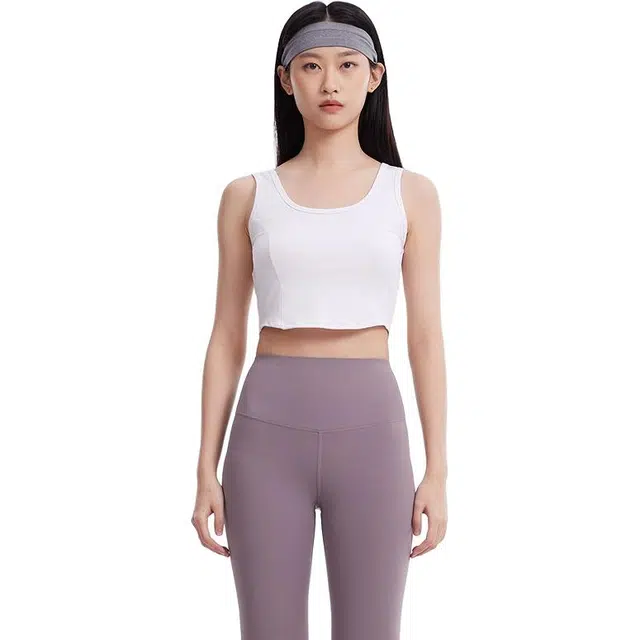 美特斯邦威  运动背心女士春季户外舒适亲肤透气设计感 上衣 女款