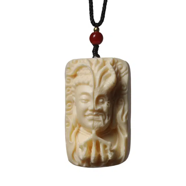 絮物 平安喜乐节节高升国潮新中式轻奢高级感文玩盘玩复古风装饰品工艺品车载挂件#好运再造 象牙果 吊坠 男女同款情侣款