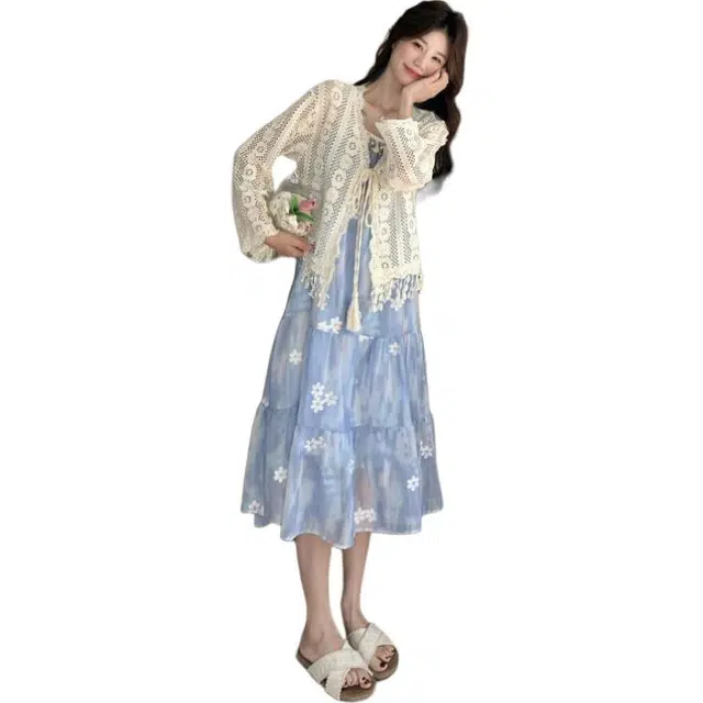 哒头下雨不愁 舒适宽松百搭气质裙装套装 女款