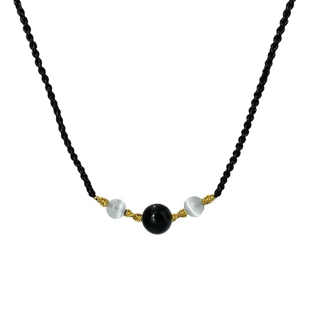 华髻 新中式单颗转运珠中国风国潮 小众设计高级感 项链 男女同款情侣款