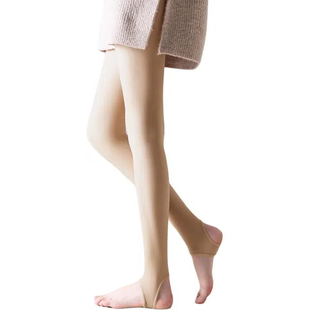拾袜记 高腰塑形无痕隐形透气轻薄纯色简约打底裤 女款