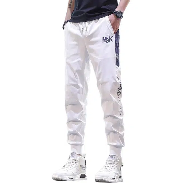 华夏儿女 薄款美式高街潮牌速干修身运动休闲裤 男女同款