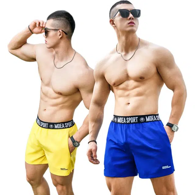 墨立方 健身+游泳+居家 三合一让生活更自由运动短裤 男款