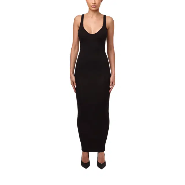 NAKED WARDROBE Smooth Sculpt Tank Midi Dress