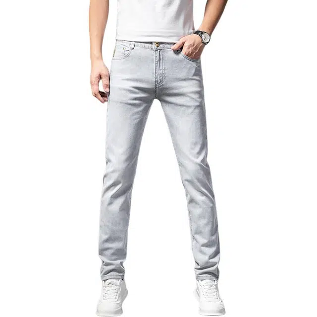 吉肯蒂 莱赛尔夏天薄款高端欧货男牛仔裤 男款