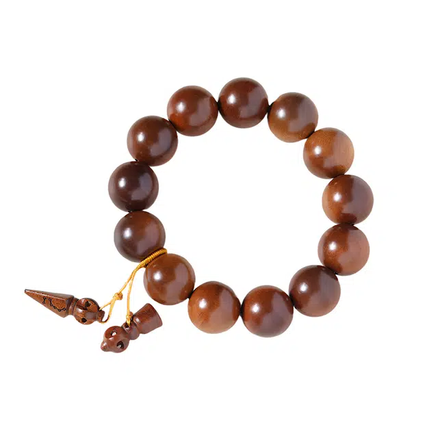 灵晔 新中式复古国风文艺设计精致精品时尚百搭高级感轻奢万事顺意吉祥纳福平安#好运高端大气 雷击木 手串 男女同款情侣款