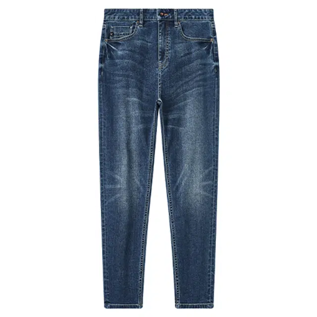 九牧王男裤专家 休闲舒适高质量微弹牛仔裤 男款 沉蓝